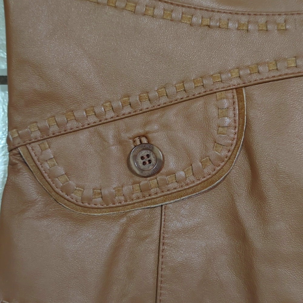 Vintage 70's/80's Brown Leather Jacket - Picture 10 of 12